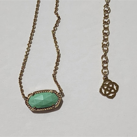 Kendra scott‎ Elisa Gold and turquoise? necklace - Picture 4 of 7